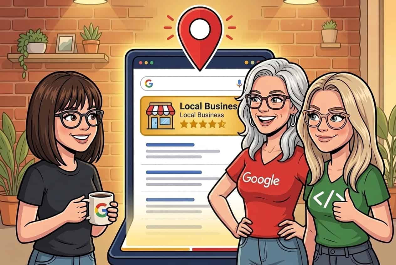 Your business ranked #1 on Google's local search