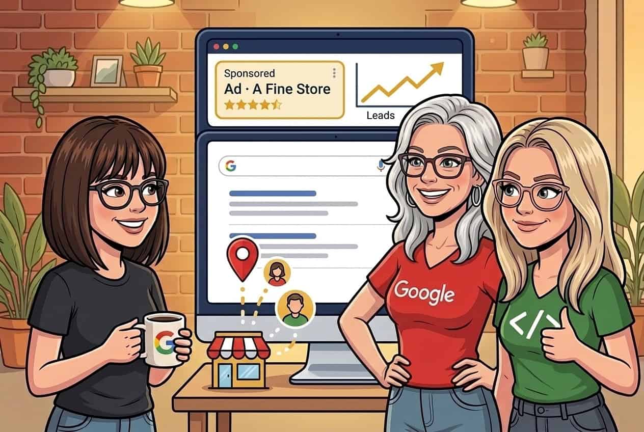 Above the Fold team running Google and social media ads